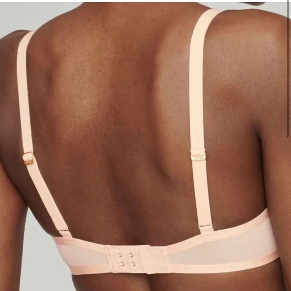 Brand New CUUP The Plunge Mesh Bra Sand Beige Nude Blush Pearl Sheer Wired Net